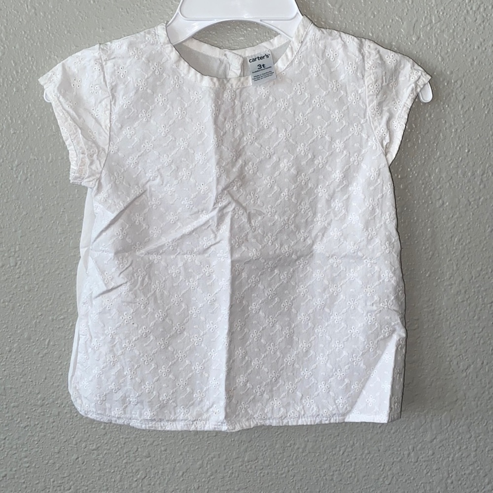 White toddler girl shirt